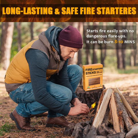 Realcook safe fire starters with no flare-ups for easy grilling.