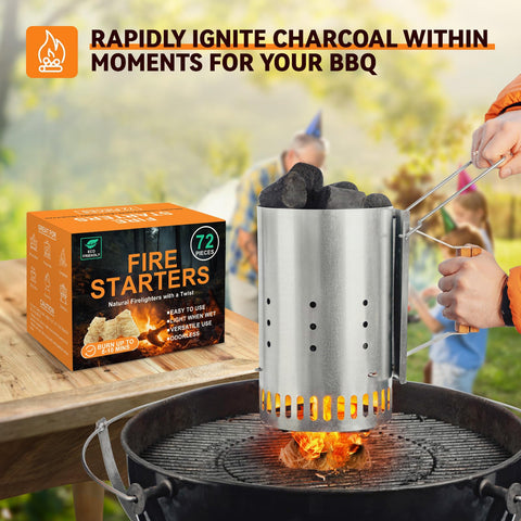 Realcook compact and portable fire starter for camping trips.