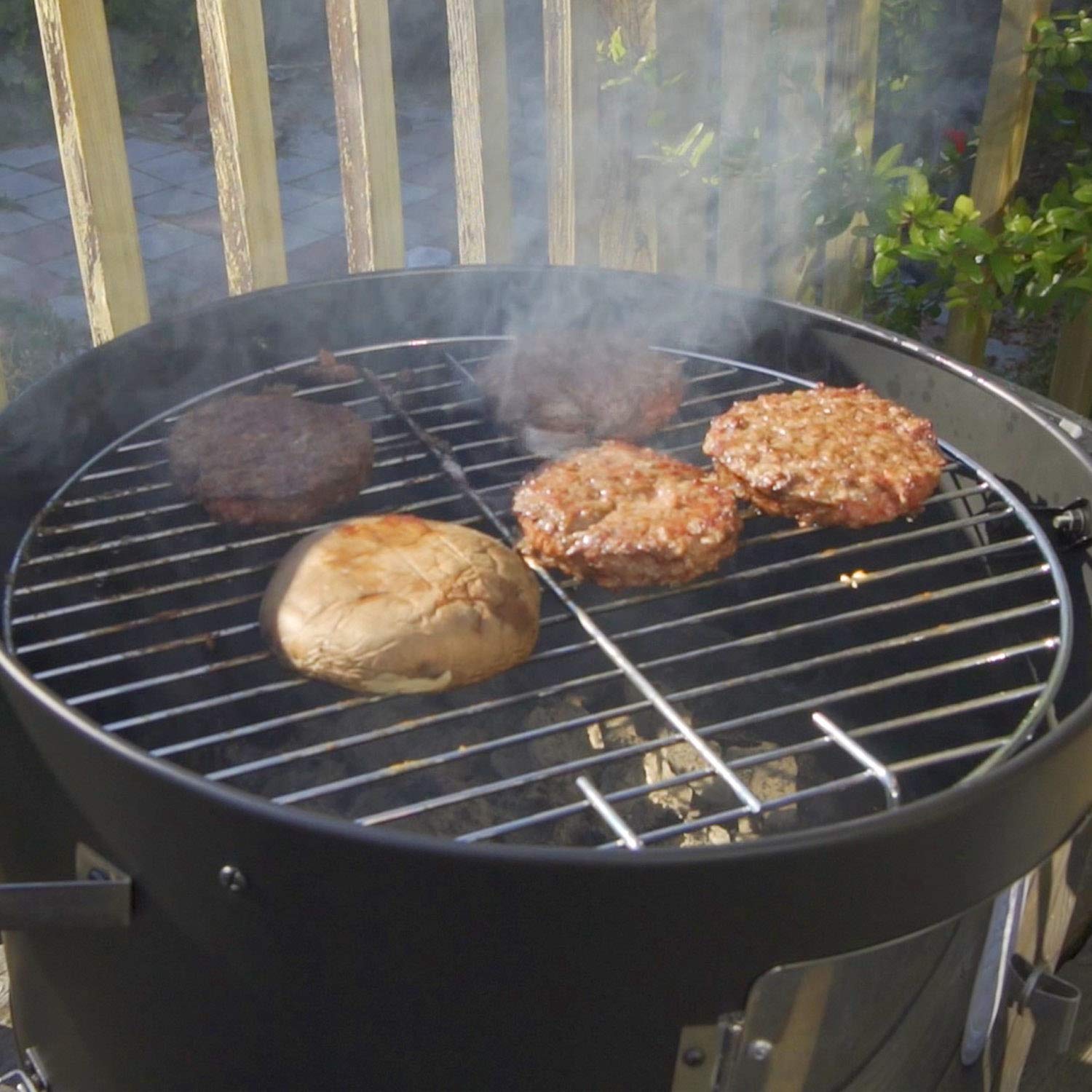 Realcook water pan and charcoal pan for stable heat and moisture balance