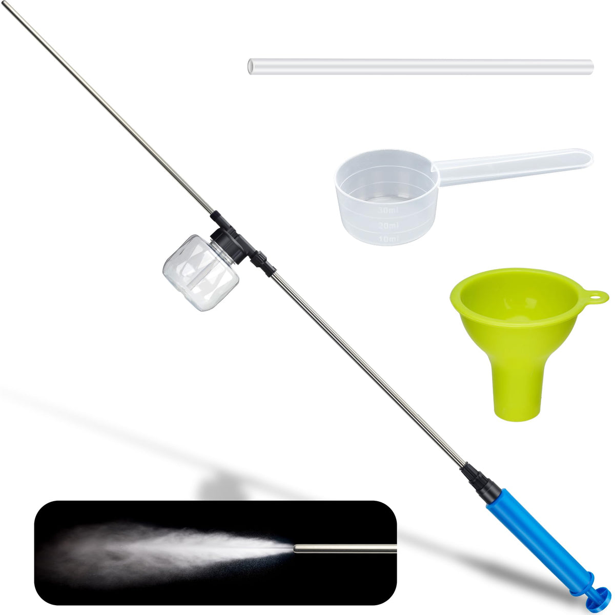 REALDOOGYMX push-pull duster assembly for precise powder application.