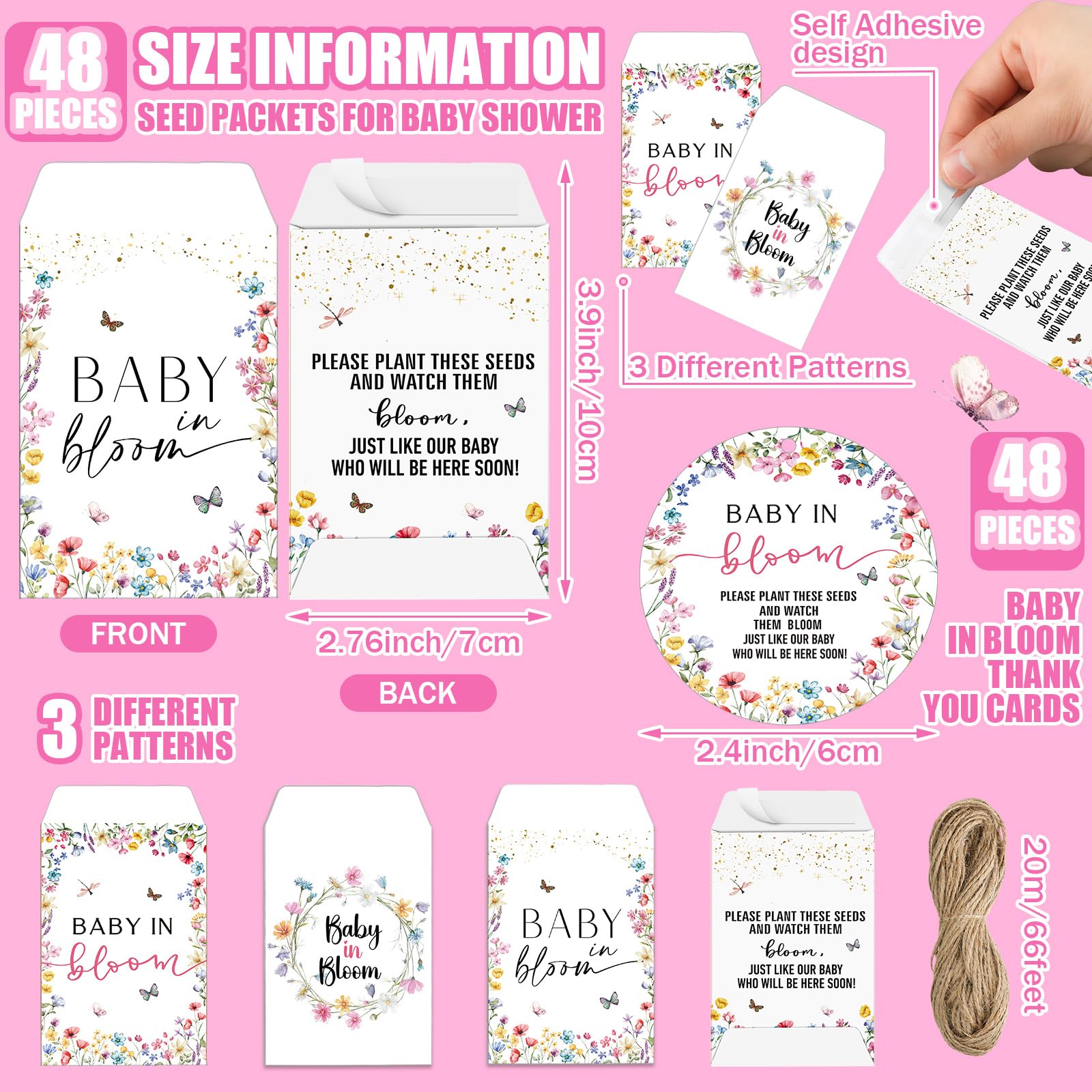 Reallnaive Baby in Bloom thank you tags add thoughtful party notes