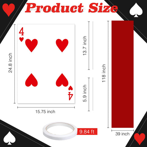 Reallnaive poker yard signs show blank backs for versatile decor ideas.