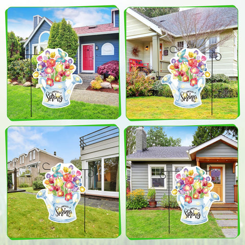 Reallnaive spring motif welcomes guests in your garden.