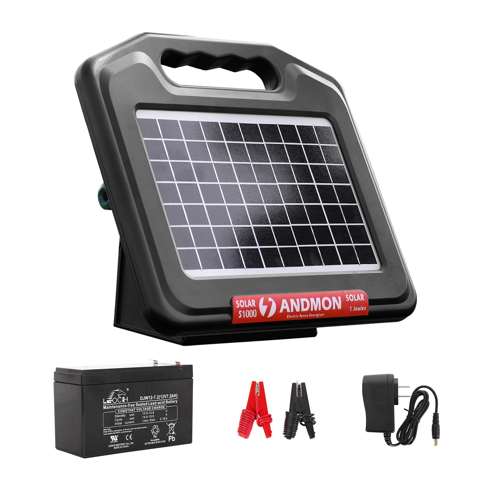 Realpoultry S1000 solar panel powering remote pasture fencing