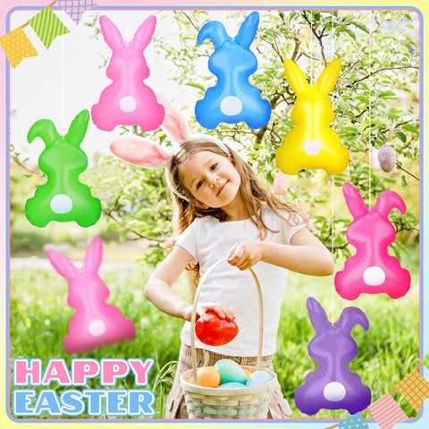 Realspring Easter bunny inflatable welcome entrance decoration adds playful charm.