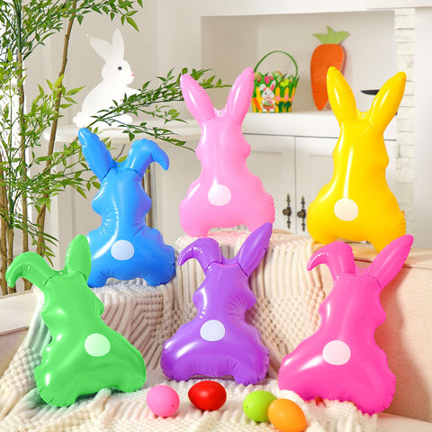 Realspring Easter bunny inflatable patio decor for outdoor parties.