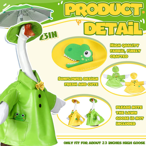 Two-pack goose costumes by Realspring ready for festive lawn scenes.