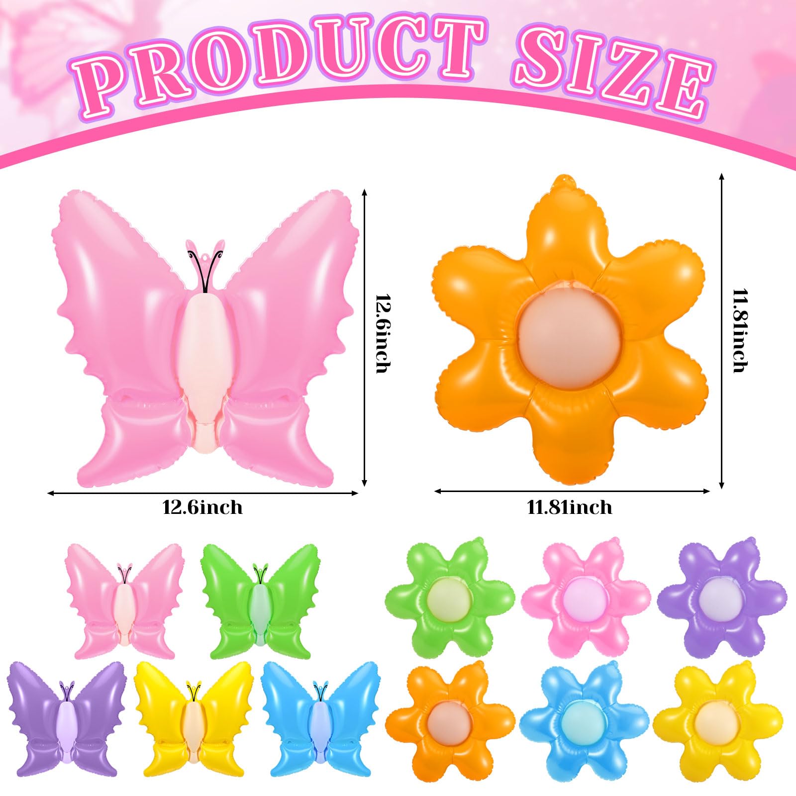 Realspring spring butterfly balloon easy hanging for quick display.