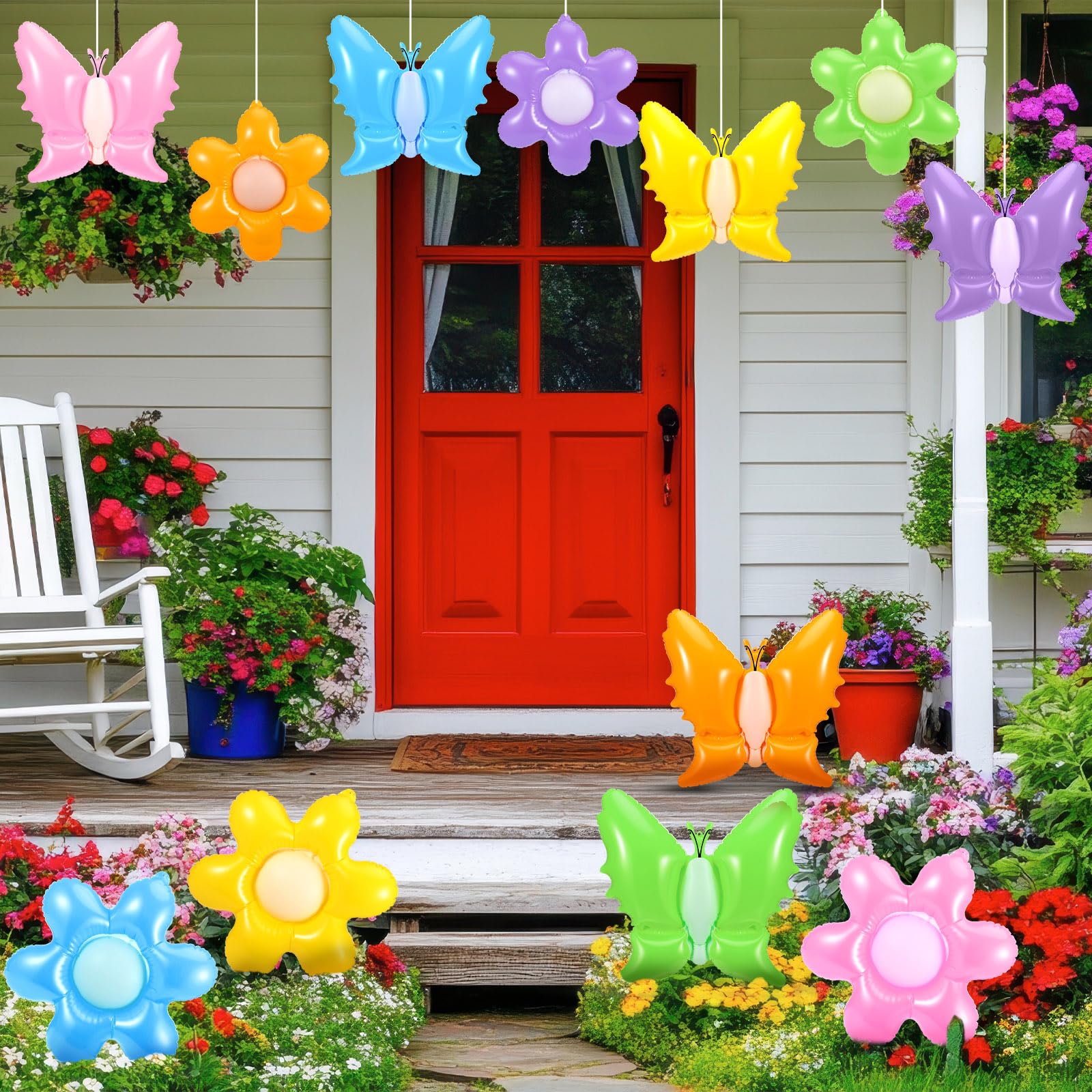 Realspring spring flower balloon suitable for outdoor celebrations and parties.