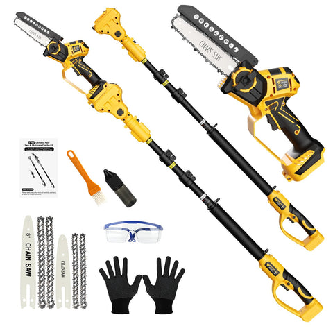 Realtopdo 3-in-1 cordless chainsaw 6-inch blade ready for precise pruning on small branches