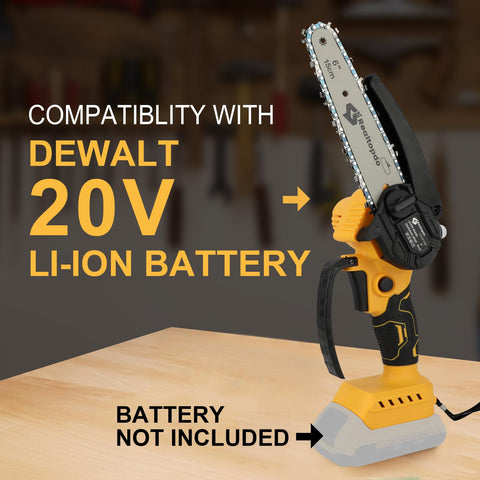 Realtopdo mini cordless chainsaw with brushless motor for smooth cuts.
