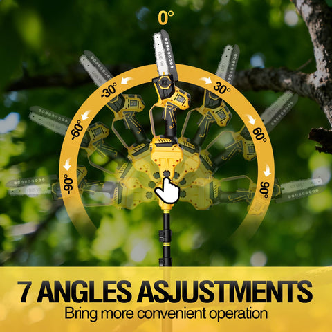 Realtopdo extension pole extended for higher reach and safer upright trimming