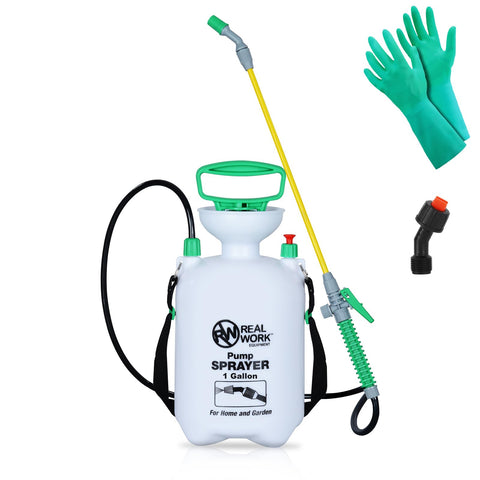 REALWORK 1-Gallon Sprayer top view with wide mouth for easy filling