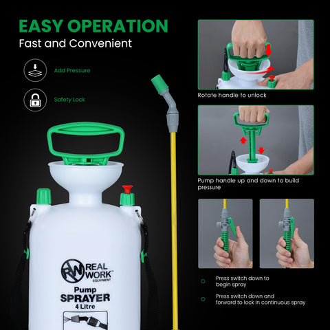 REALWORK sprayer wand and nozzle for precise application