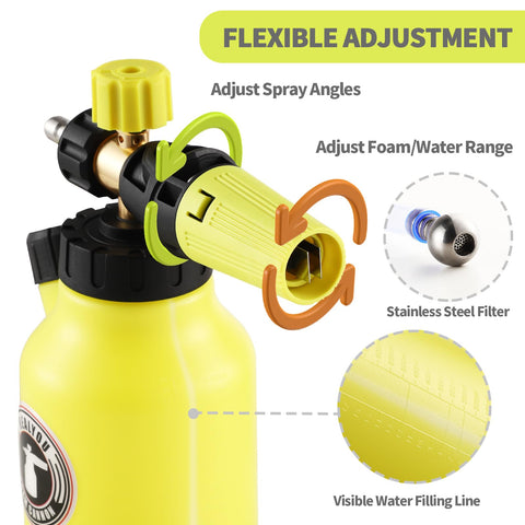 REALYOU foam cannon easy foam-dispensing for controlled cleaning