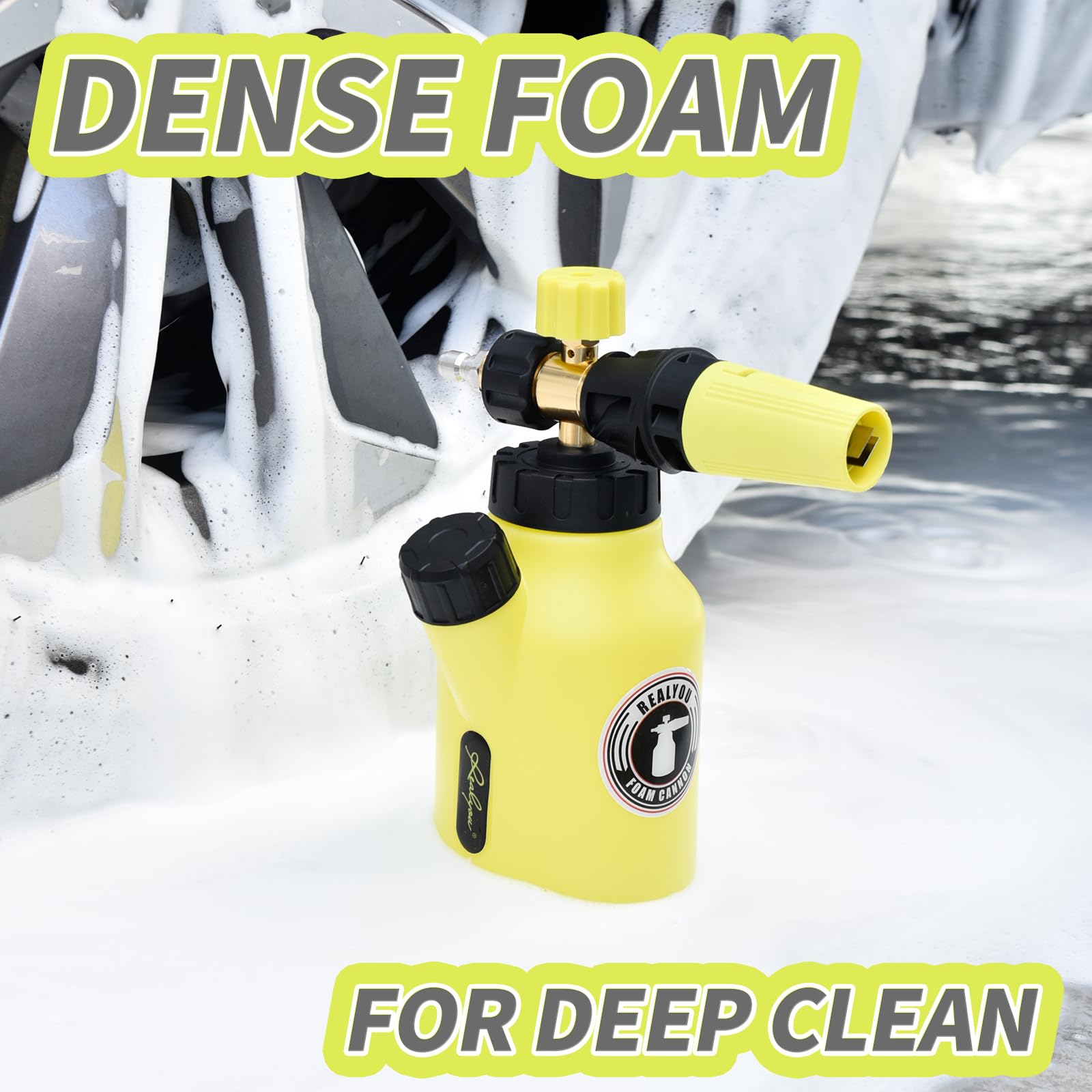 REALYOU foam cannon quick-connector-1-4-inch for fast setup