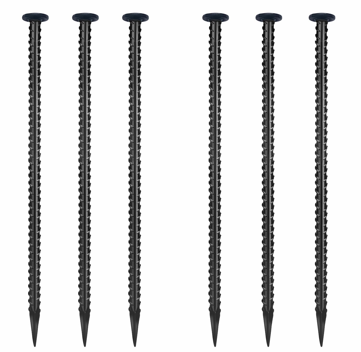 16-inch rebar stake with a 1-inch top for secure anchoring and rope control