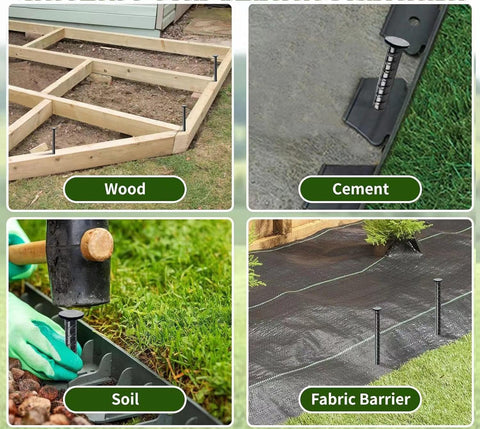 Rebar stake ideal for camping tents and garden supports.