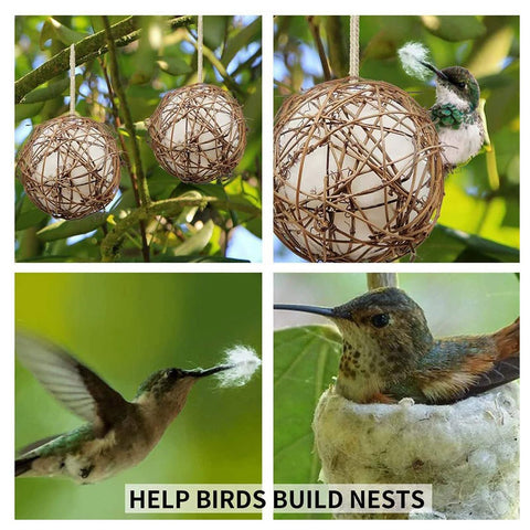 Rebecca Online globe hummingbird nester garden display ready for outdoor patio enjoyment