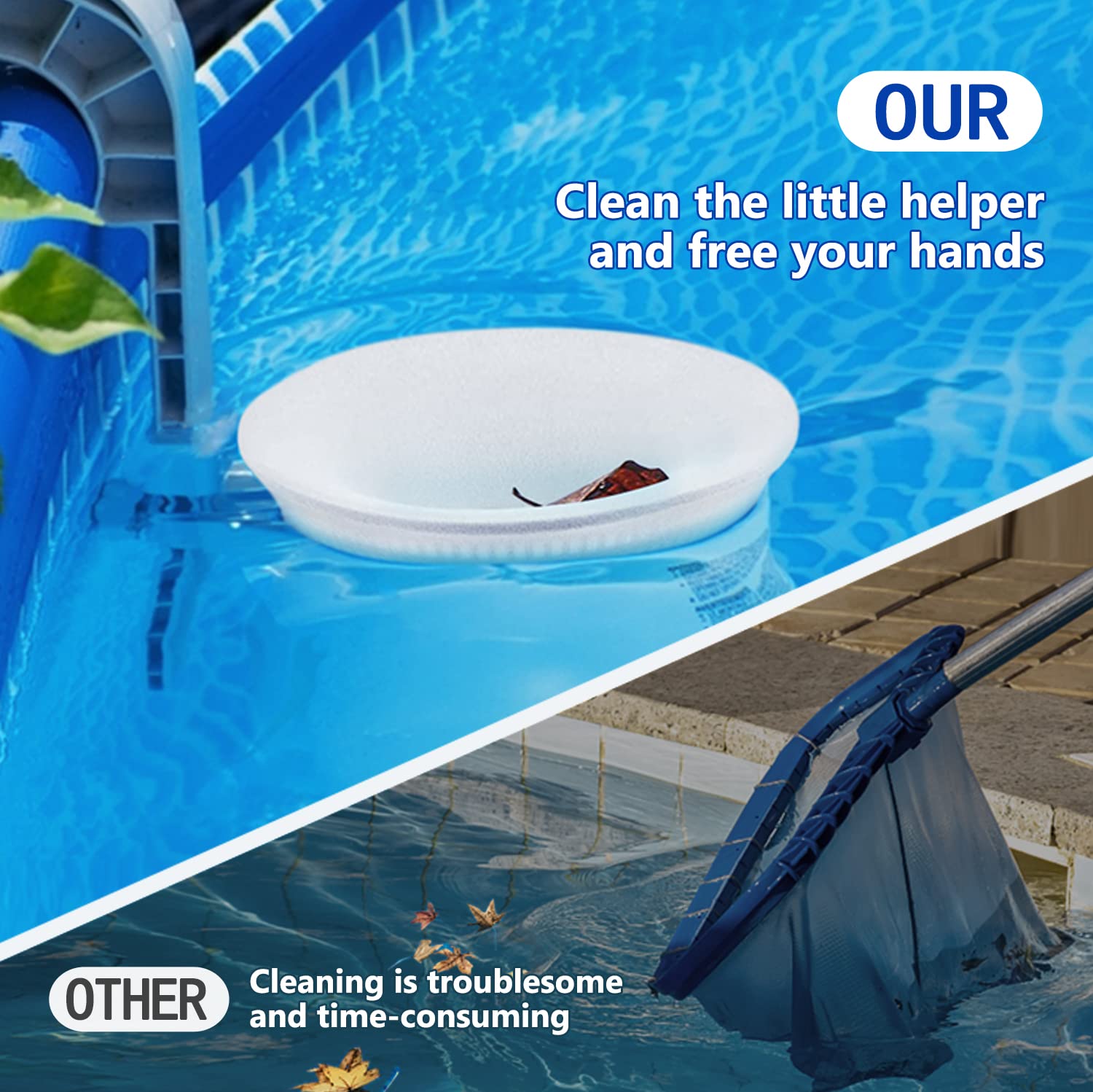 RECHIATO spa and hot tub skimmer sock suitable for smaller water features.