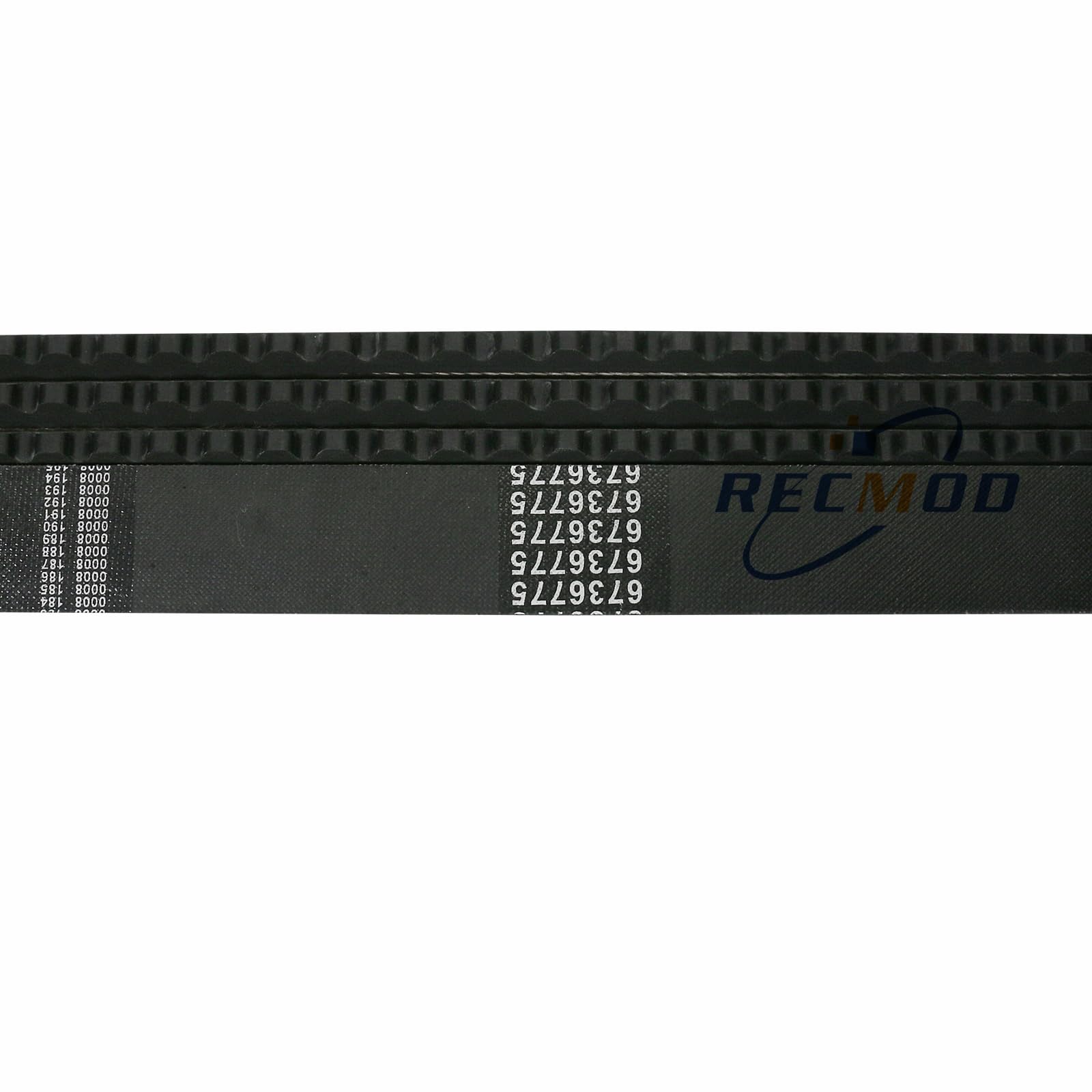 Recmod belt design with three grooves reduces wear under load.