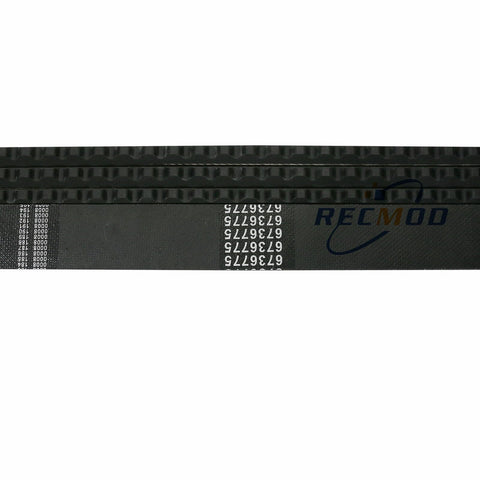 Recmod belt design with three grooves reduces wear under load.