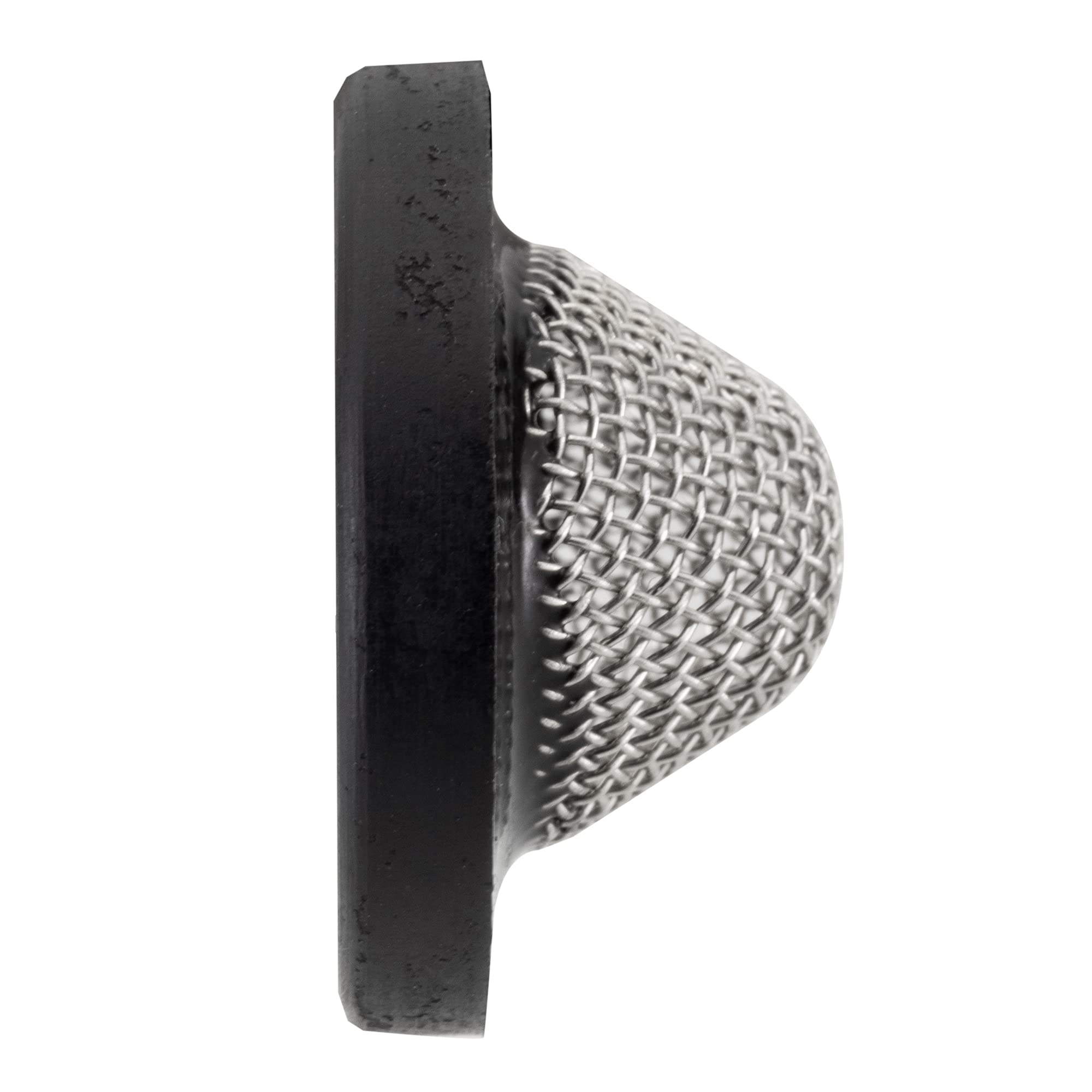 Compact 1 inch diameter RecPro RV filter fits standard inlets securely.