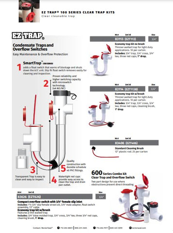 RectorSeal EZ Trap 113B schedule 40 PVC fittings provide durable joints
