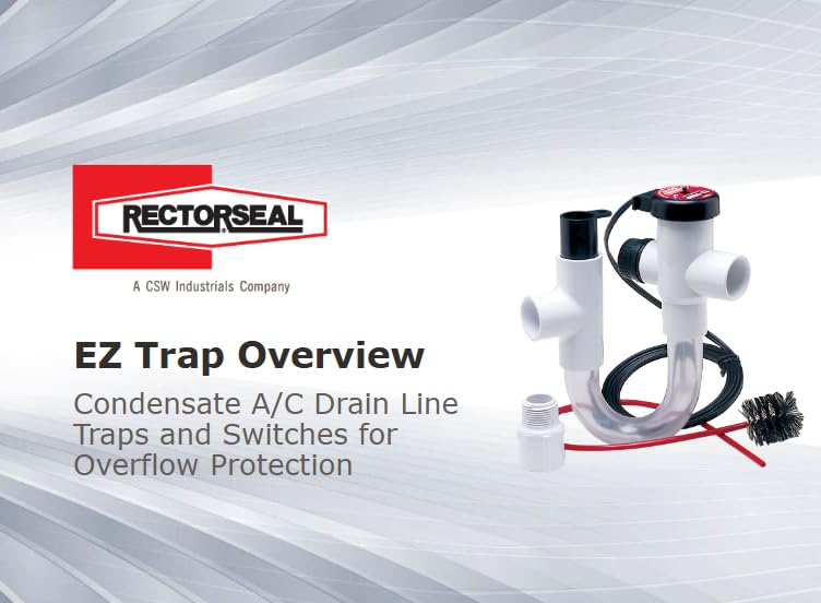 RectorSeal EZ Trap 113B red caps provide quick cleaning access