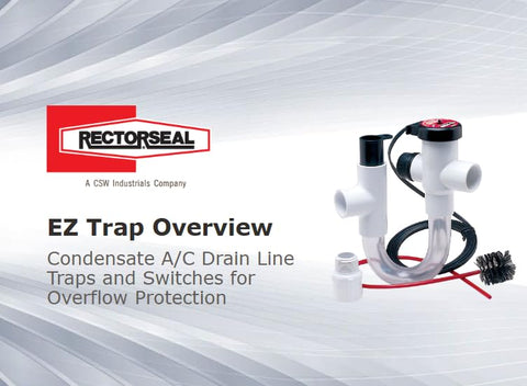 RectorSeal EZ Trap 113B red caps provide quick cleaning access