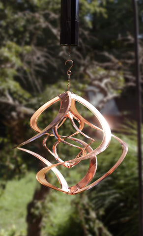 Red Carpet Studios Cosmix Copper Double Wind Sculpture baked-on clear coat protects from weather