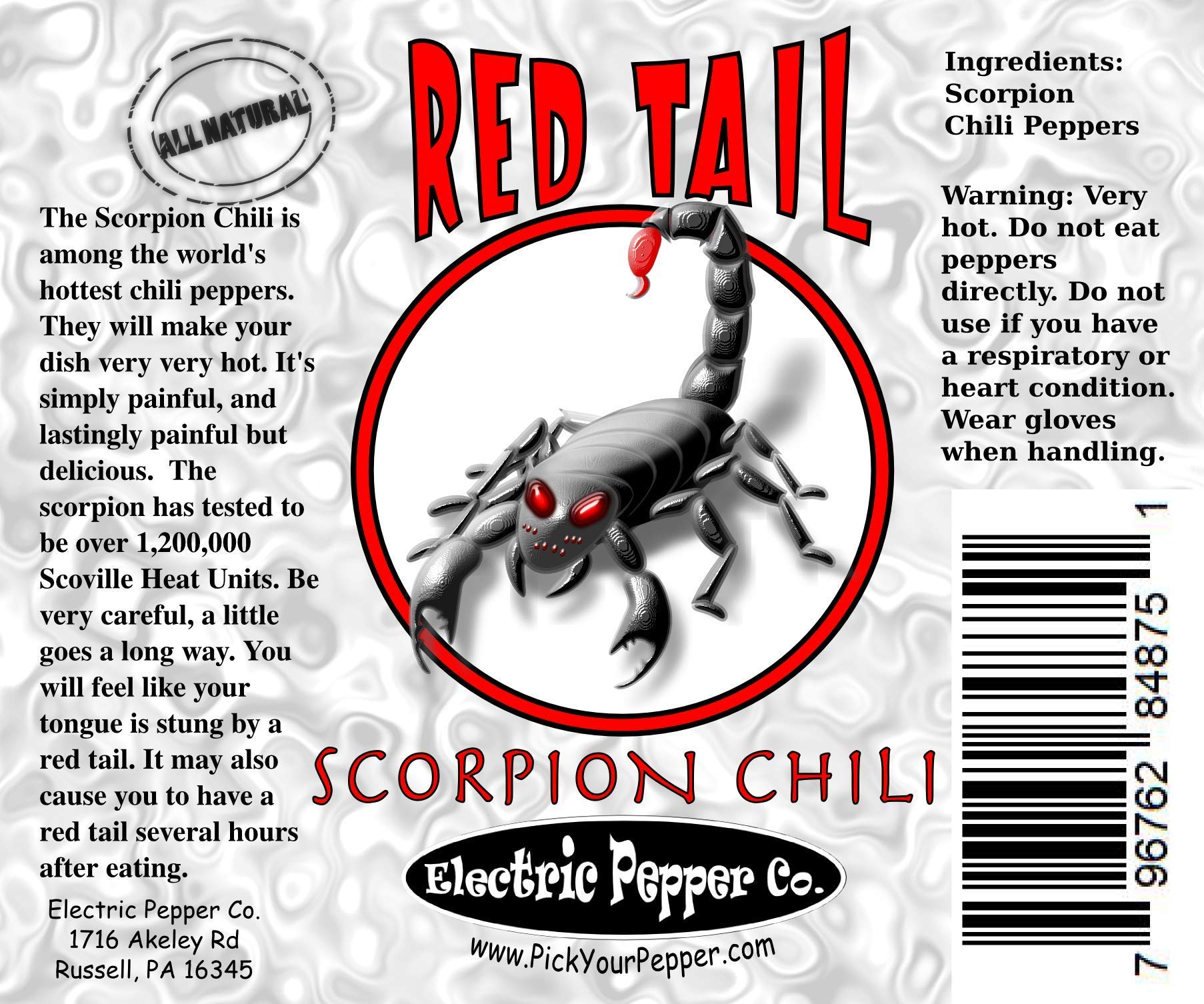 Red Tail Scorpion pods used in a rub or dry mix for grilling heat.
