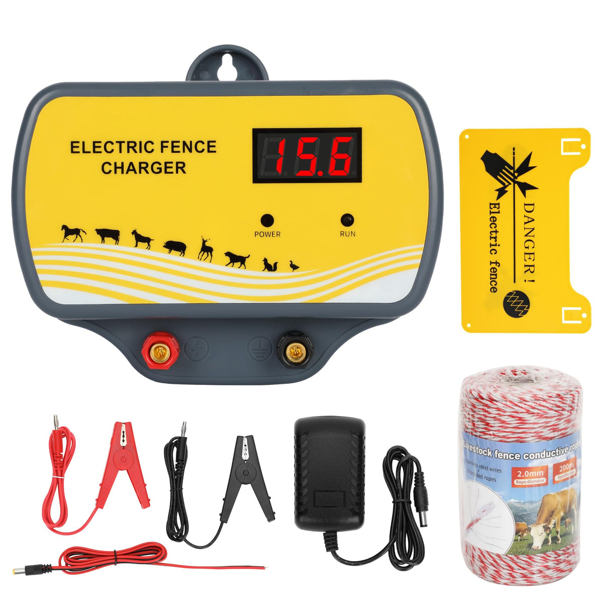 Redants electric fence charger compact-design wall-mount for easy installation.
