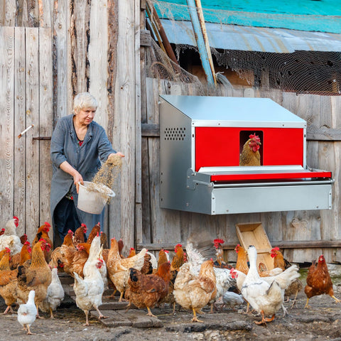 Redants waterproof metal nesting box performs well in wet coop conditions.
