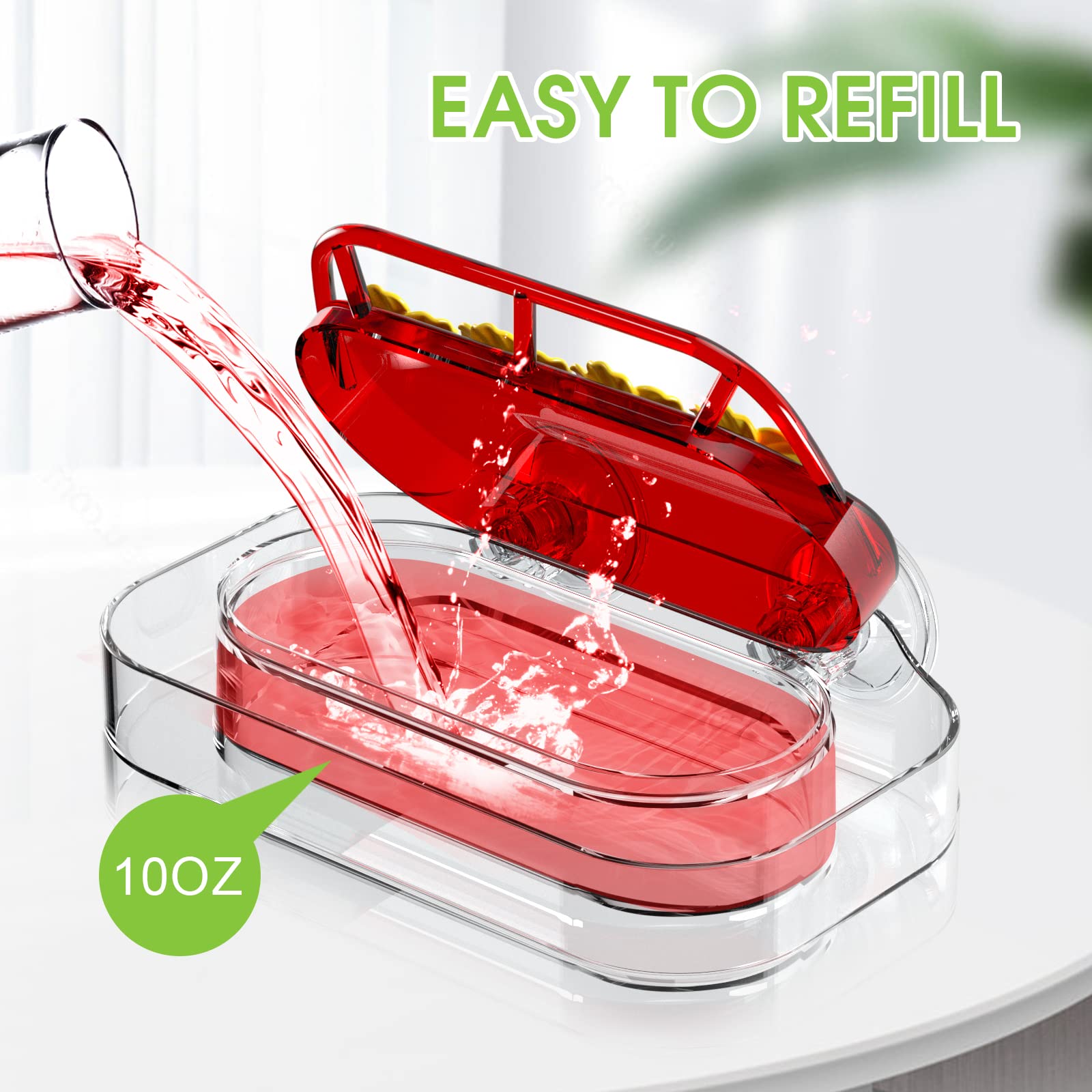 Redboat feeder includes an ant-proof moat to deter intruders.