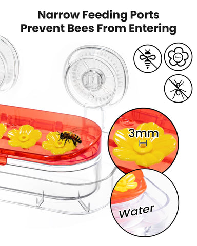 Redboat feeder suitable for indoor and outdoor use, ideal gift for bird lovers