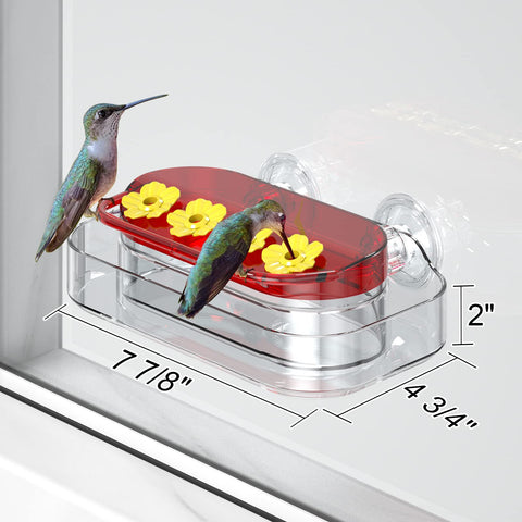 Redboat leak-resistant design keeps nectar contained and surfaces cleaner.