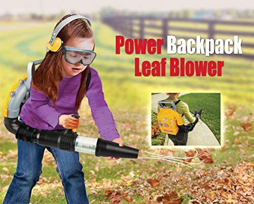 Redbox Power Backpack Leaf Blower Multi extendable tube in action