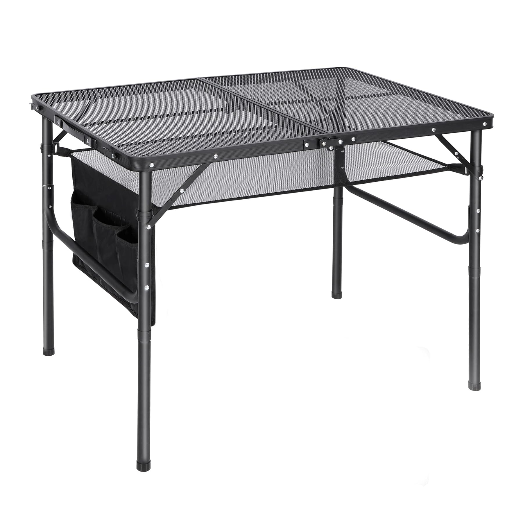 Redcamp 36x24 folding grill table for outdoor use with sturdy aluminum frame.