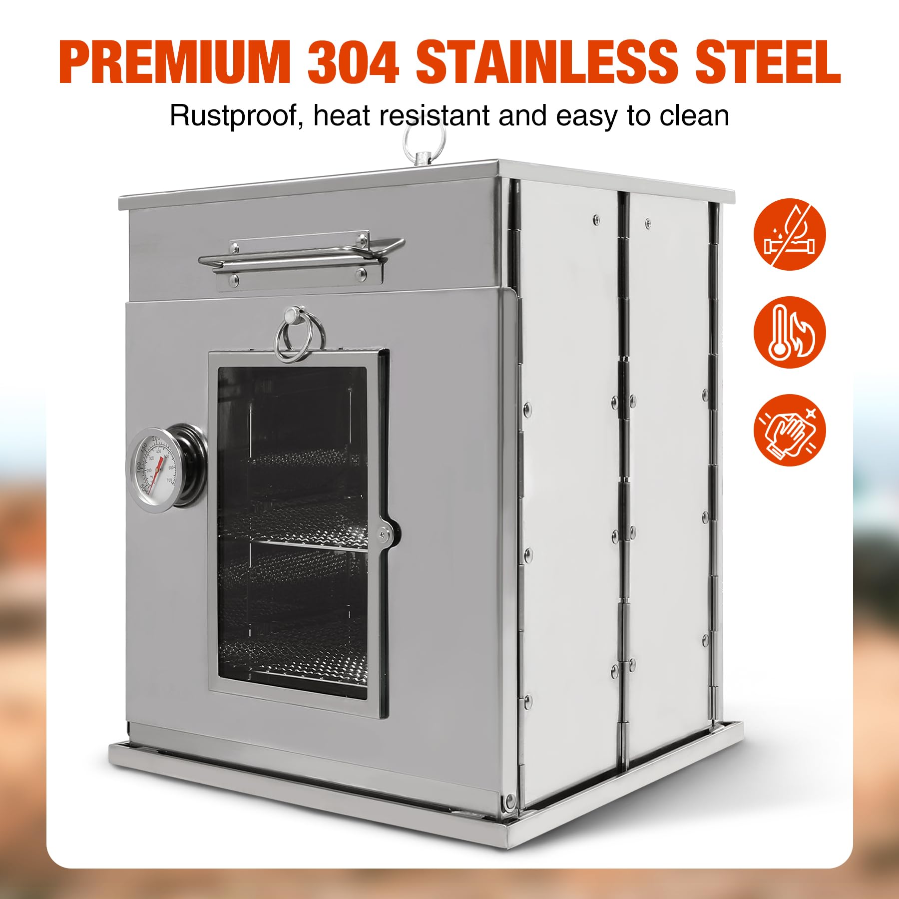 REDCAMP oven two-tier grill supports multitier cooking for breads and snacks