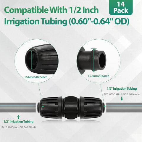 RedChili barbed locking nuts fittings demonstrate secure connections for leak-free watering lines.