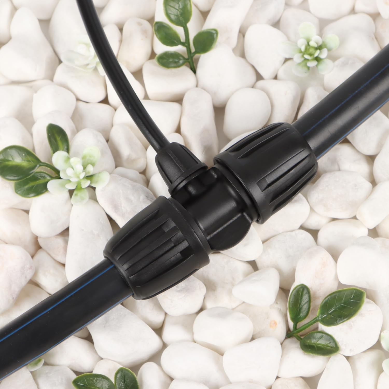 RedChili drip fitting barbed-nut detail highlights durable clamps for outdoor irrigation