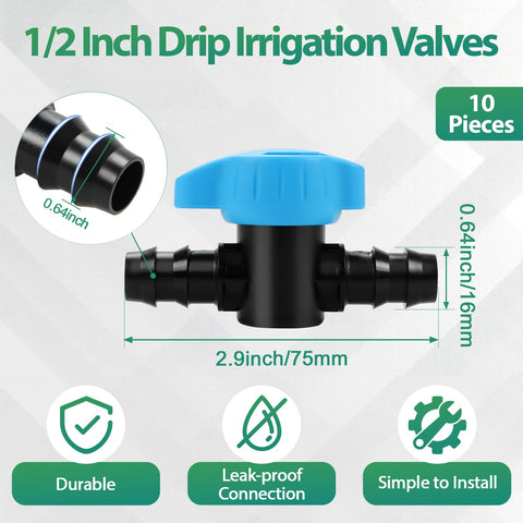 RedChili drip tubing fit 1/2 inch shows precise flow control.