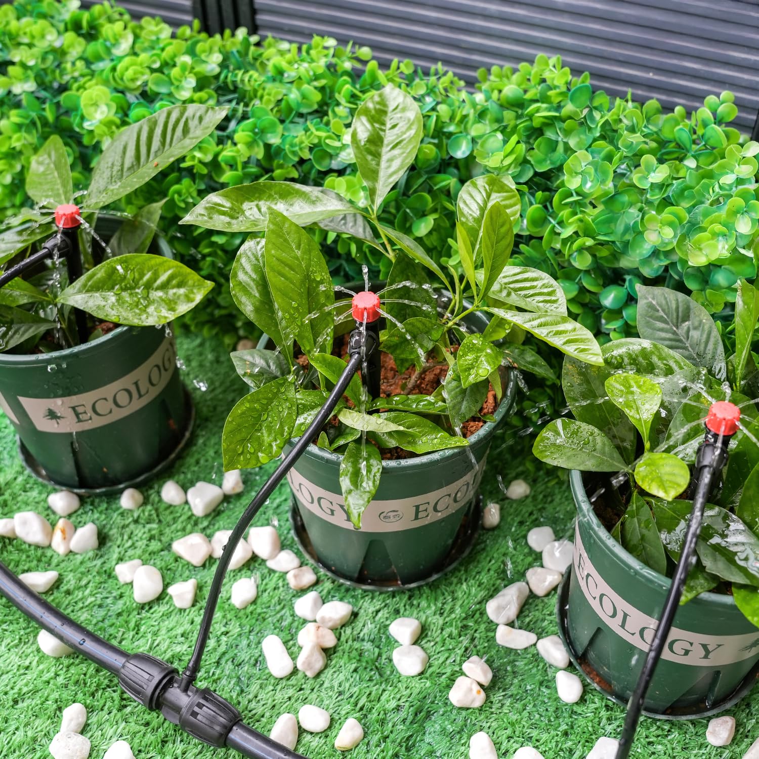 RedChili drip emitter set for greenhouses and nurseries.