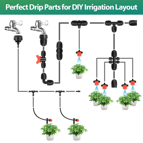 RedChili multipurpose irrigation connectors support flexible garden layouts.