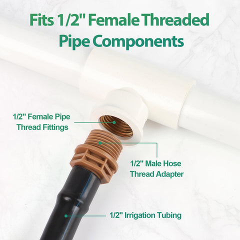 RedChili PVC to drip tubing adapter streamlines custom layouts.