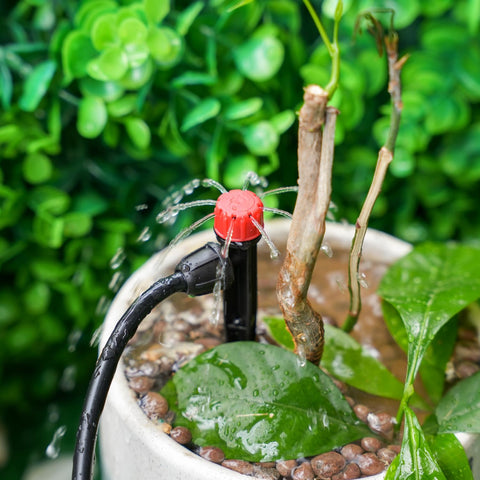 RedChili 360-degree spray covers distances from 0 to 10 feet.