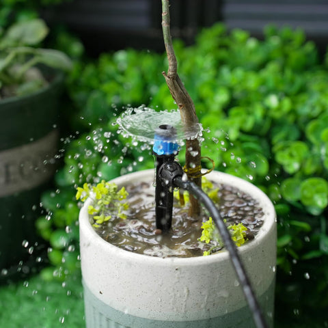 RedChili dual-emitter set supports pots and shrubs with 18 GPH.
