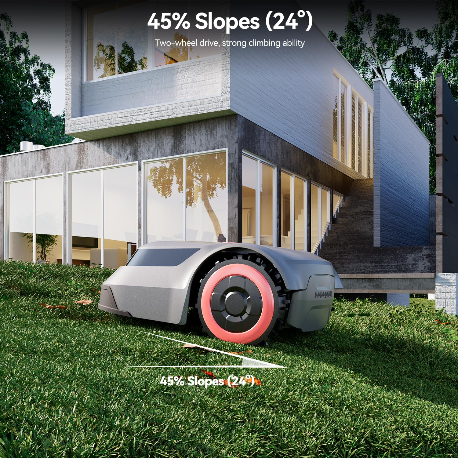Redkey MGC1000 IPX6 waterproof design supports light rain mowing and easy cleanup