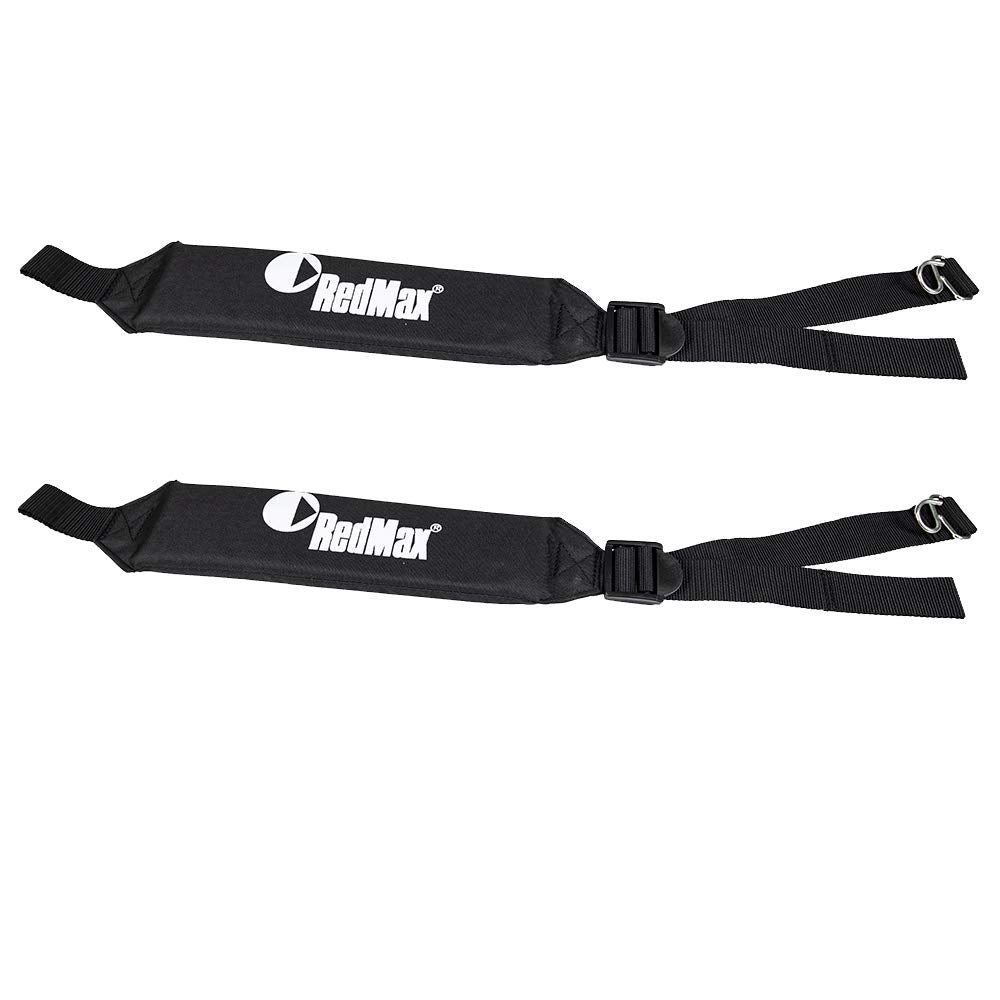 RedMax OEM leaf blower shoulder straps providing ergonomic support for EBZ7500 use